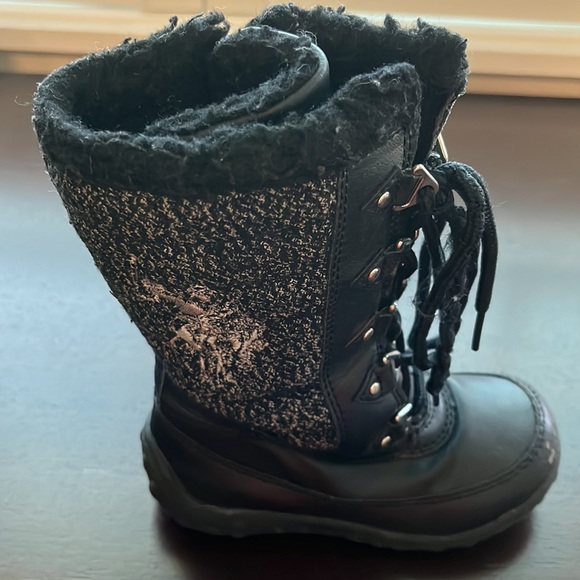 Little Girls U.S. Polo Assn Snow Boots Black Size 7 - Picture 7 of 9